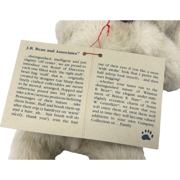 The Boyds Collection 1993 Bear Stuffed Animal *w/ Tags* - Picture 7 of 7